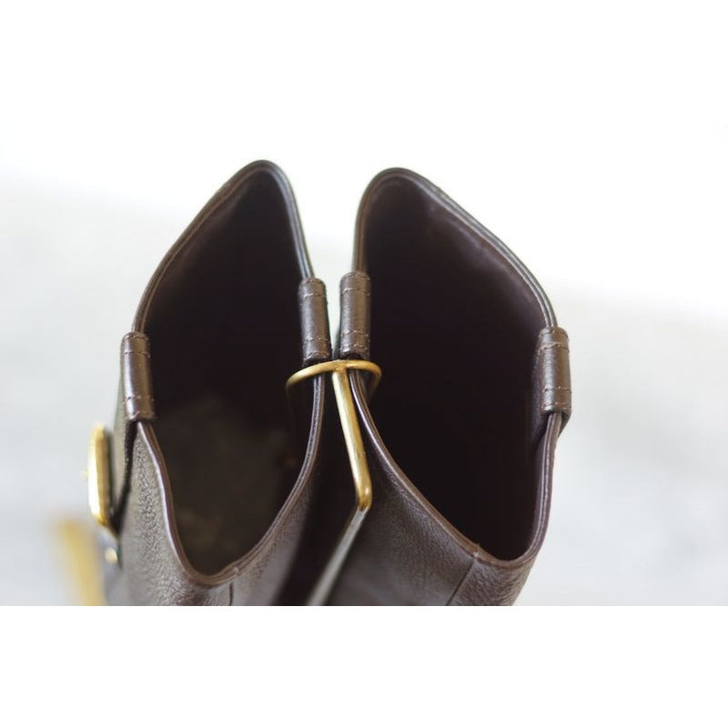 Louis Vuitton Boots Shoes Business Women Leather Black — view 5