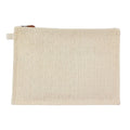 Hermes Bora GM Straw Cotton Ivory Pouch Silver