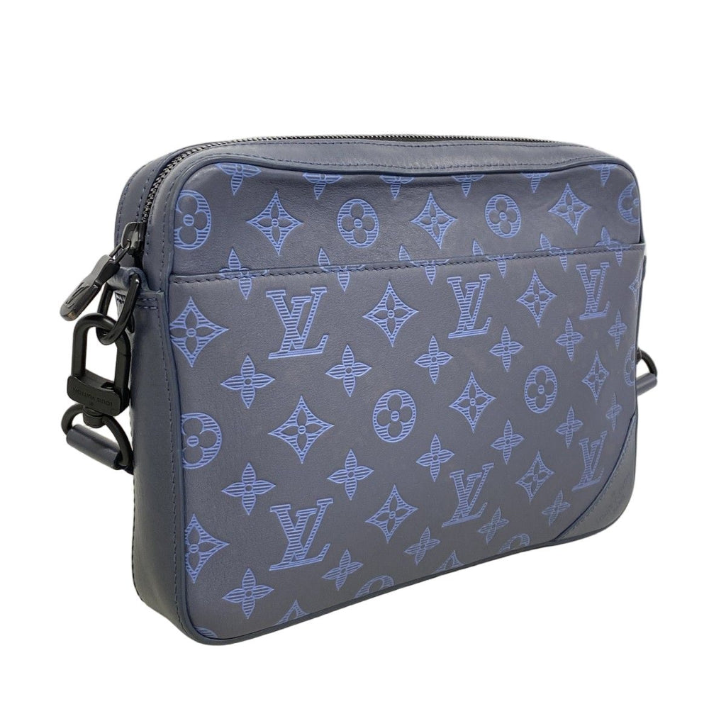 Louis Vuitton Shoulder Bag Monogram Shadow Duo Messenger Navy — view 2