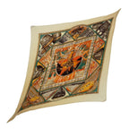 Hermes Scarf Pleats Au Son du Tam to the Sound of Silk Beige — view 2