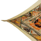 Hermes Scarf Pleats Au Son du Tam to the Sound of Silk Beige — view 3