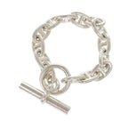 Hermes Chaine D'ancre MM 14 Frames Silver 925 Bracelet 0503 — view 2