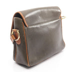 Celine Shoulder Bag Ganchini Khaki Leather — view 2