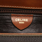 Celine Shoulder Bag Ganchini Khaki Leather — view 4