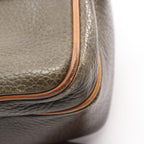 Celine Shoulder Bag Ganchini Khaki Leather — view 8