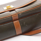 Celine Shoulder Bag Ganchini Khaki Leather — view 9