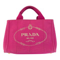 Prada Canapa Pink Gold Canvas Tote