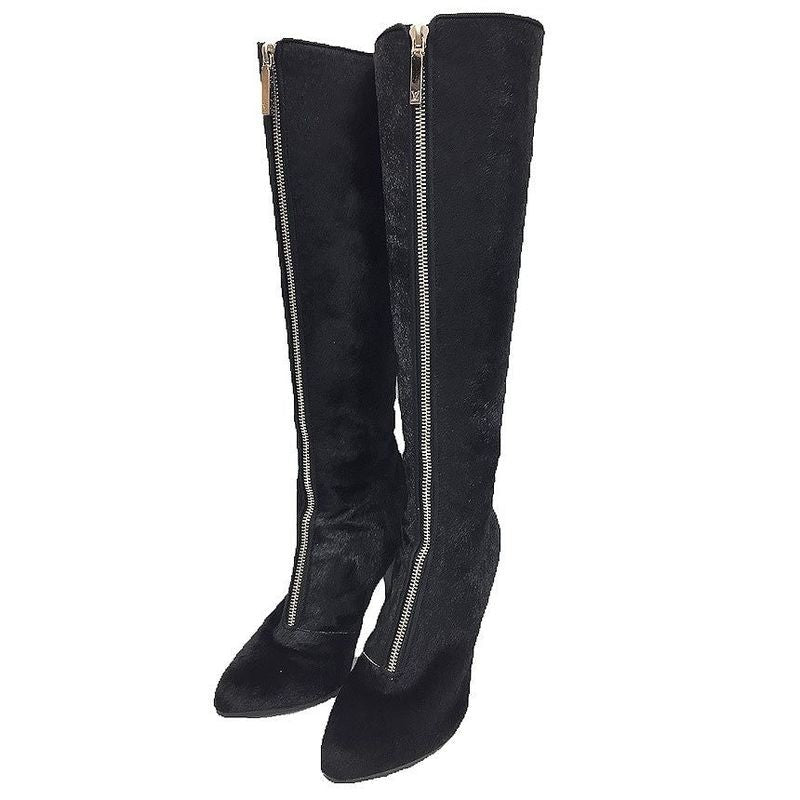 Louis Vuitton Halaco Long Boots 36 1 2 Size Black