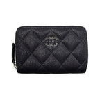 Chanel Card Case Coin Chain Me Purse Quilted Goatskin Coco Mark — view 2