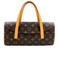 Louis Vuitton Sonatine Monogram Leather Brown Light Handbag Gold