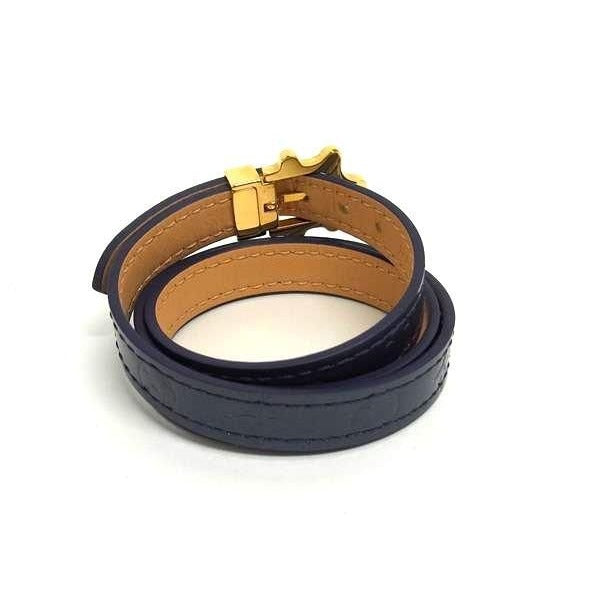 Louis Vuitton Bracelet triple Tour Andigo Monogram Vernis — view 3