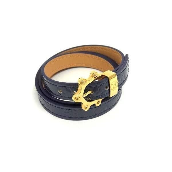 Louis Vuitton Bracelet triple Tour Andigo Monogram Vernis