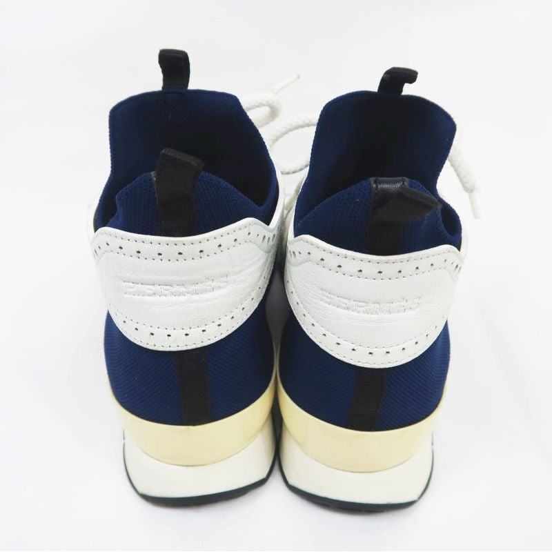 Hermes Action Sneakers Punching Leather Knit — view 6