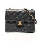 Chanel Shoulder Bag Caviar Leather Mini Quilted