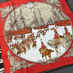 Hermes Carre 90 Red Sea and Cavalry — view 3