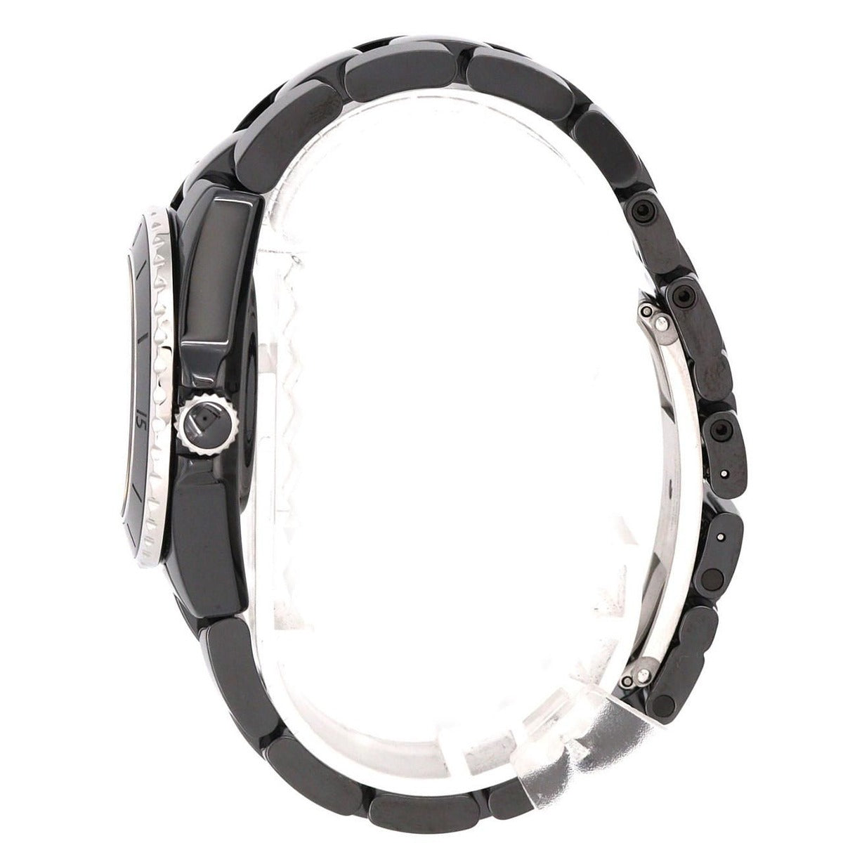 Chanel Phantom Ceramic Quartz Bracelet Black Arabic — view 3