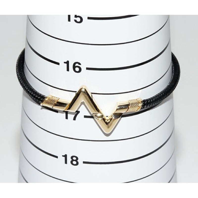 Louis Vuitton Bracelet 18K Yellow Gold Play Volt Upside Down GM Black — view 2