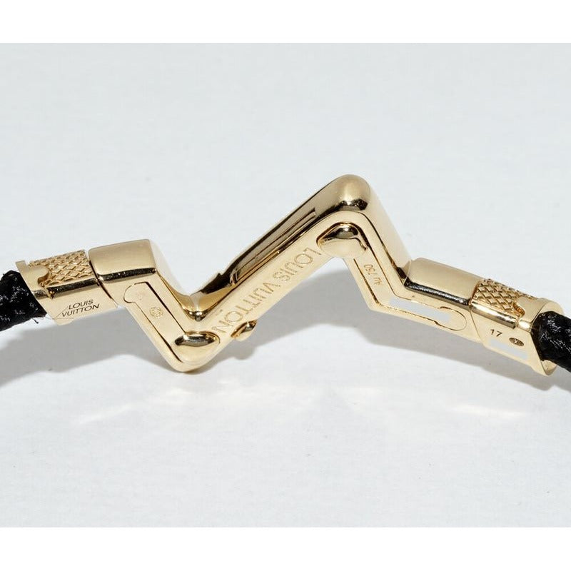 Louis Vuitton Bracelet 18K Yellow Gold Play Volt Upside Down GM Black — view 5