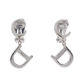 Christian Dior CD Logo Metal Silver 5.5 g Earrings
