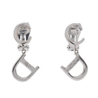 Christian Dior CD Logo Metal Silver 5.5 g Earrings
