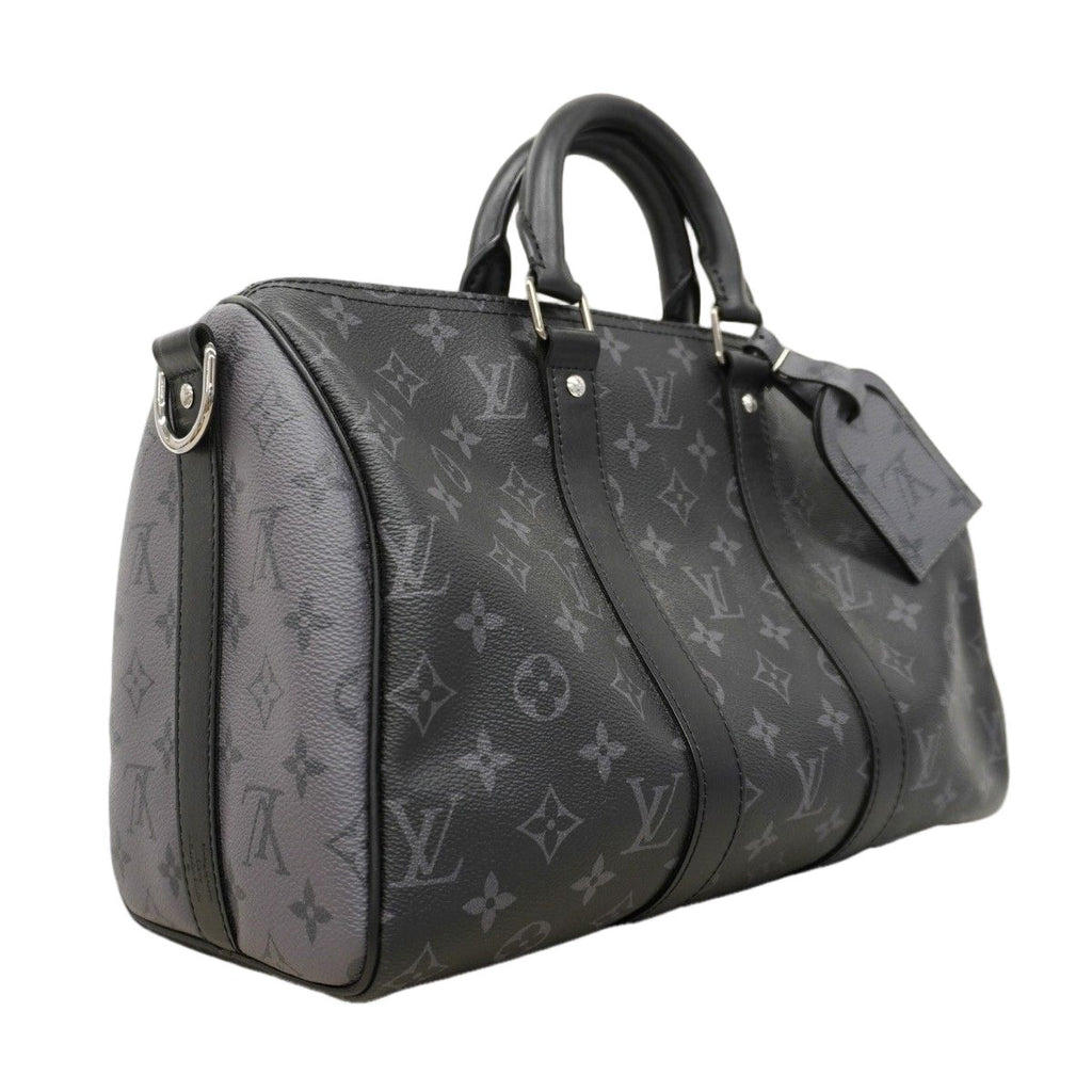 Louis Vuitton Handbag Monogram Eclipse Reverse Keepall Bandouliere 35 Black — view 2