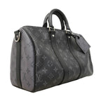 Louis Vuitton Handbag Monogram Eclipse Reverse Keepall Bandouliere 35 Black — view 2