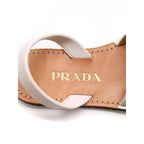 Prada Leather Sandals White 36 1 2 — view 5