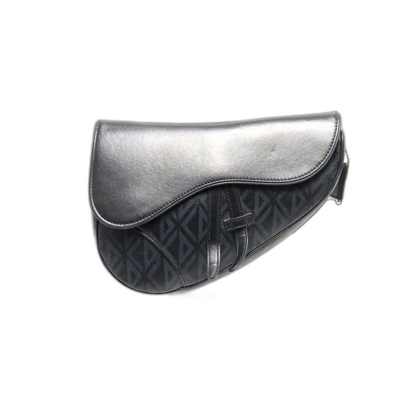 Dior CD Diamond Saddle Bag Leather