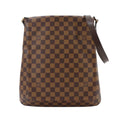Louis Vuitton Damier Musette Shoulder Bag Ebene Brown Gold