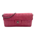 Chanel Choco Bar Lambskin Pink Chain Shoulder Bag Gold
