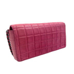 Chanel Choco Bar Lambskin Pink Chain Shoulder Bag Gold — view 2
