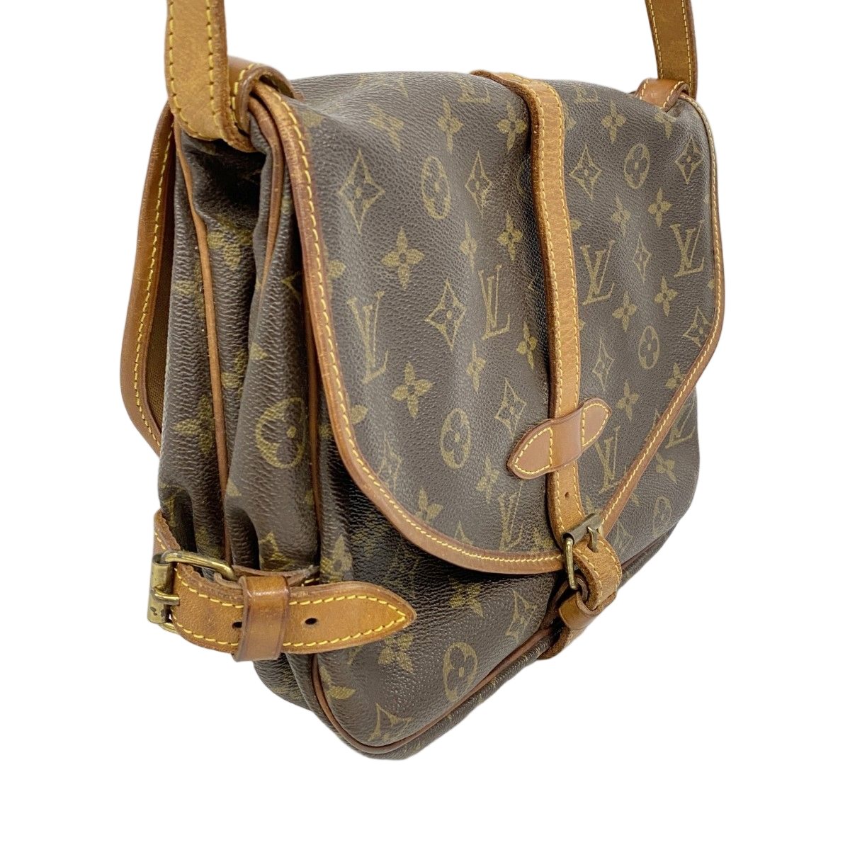 Louis Vuitton Shoulder Bag Monogram Saumur 30 Brown — view 2