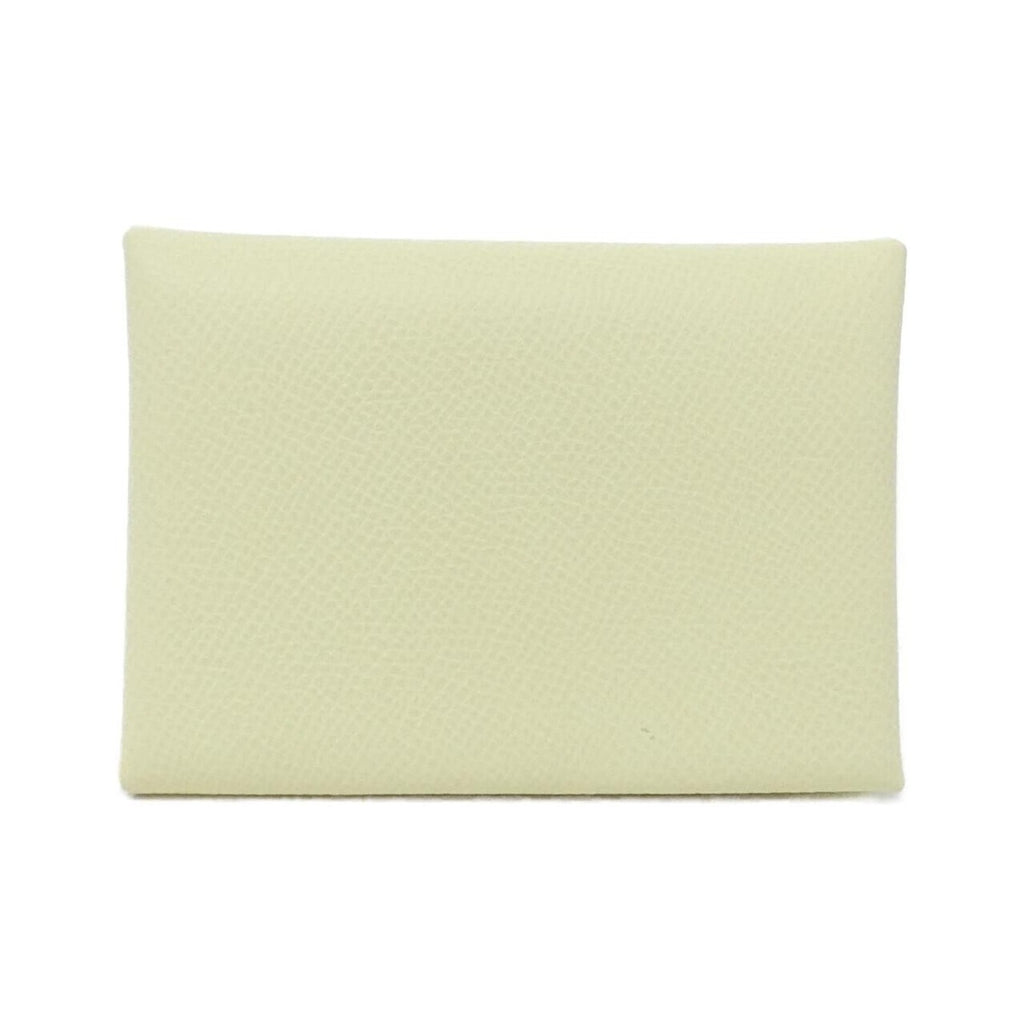 Hermes Calvi Duo Coin Case Jaune Milton