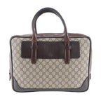 Gucci GG Supreme Leather Business Document Briefcase Brown