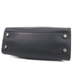Fendi Peekaboo Navy Leather 2-Way Shoulder Bag — view 3