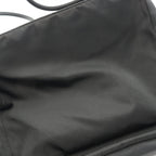 Prada Handbag Triangle Logo Black Nylon B — view 8
