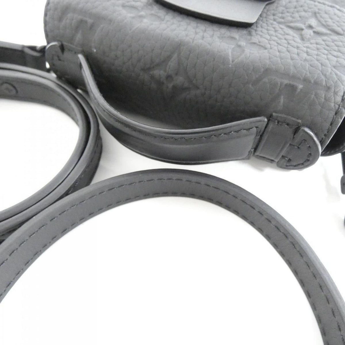 Louis Vuitton Taurillon Monogram Pico S-lock Shoulder Bag Black — view 8