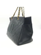 Chanel Grand Shopping Tote GST Caviar Shopper Quilted Chain Shoulder Bag Purse
