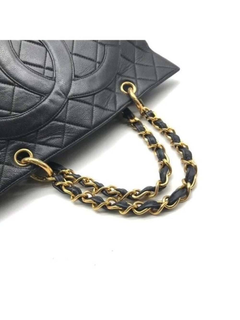 Chanel Grand Shopping Tote GST Caviar Shopper Quilted Chain Shoulder Bag Purse