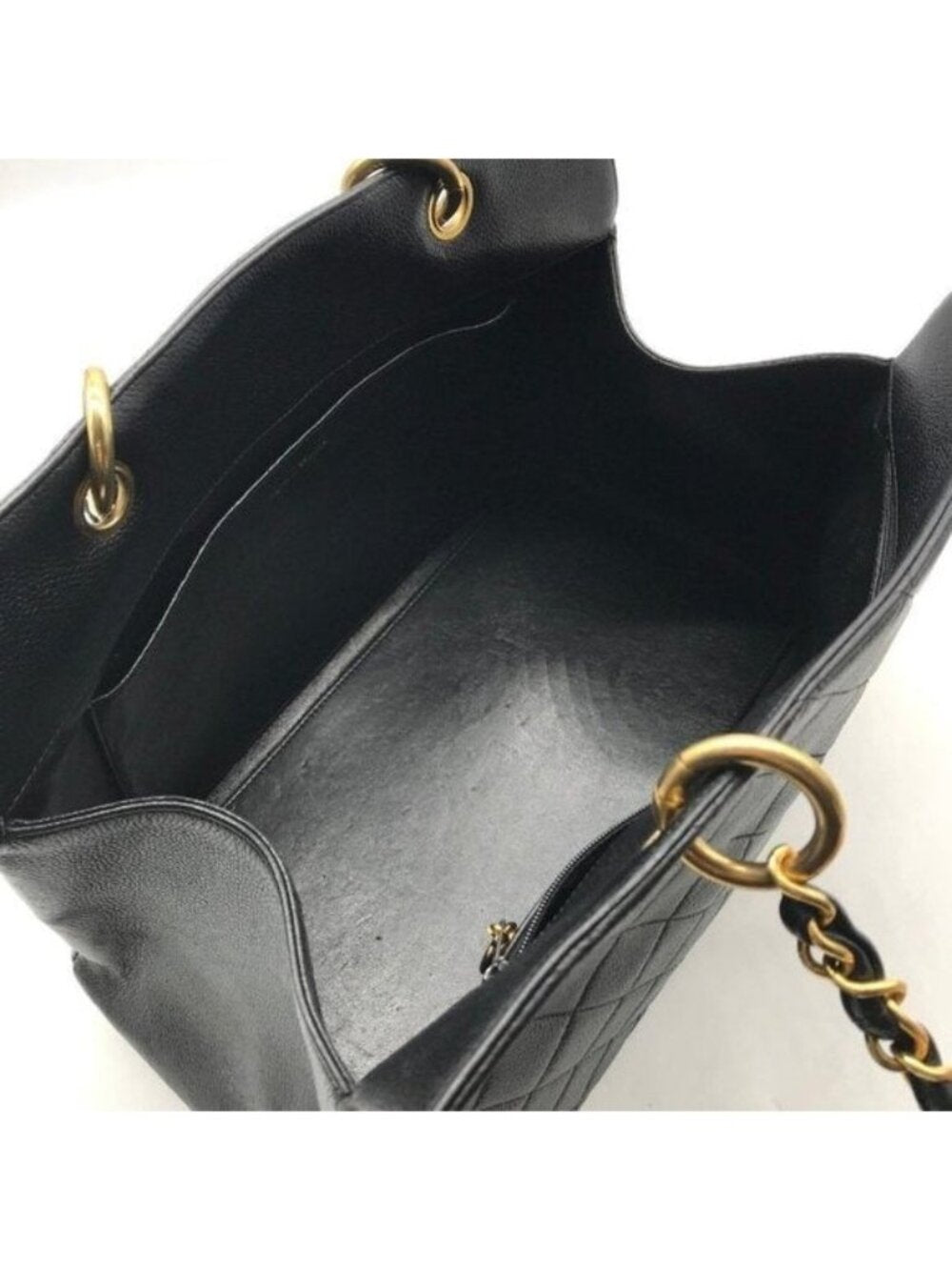 Chanel Grand Shopping Tote GST Caviar Shopper Quilted Chain Shoulder Bag Purse
