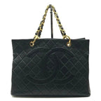 Chanel Grand Shopping Tote GST Caviar Shopper Quilted Chain Shoulder Bag Purse
