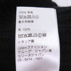 Celine Wool Logo Patch Knit Cap Beanie Black TU — view 8