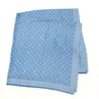 Louis Vuitton Shawl Wool Silk Blue