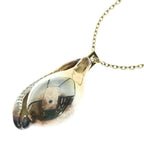 Louis Vuitton Shell Necklace Silver