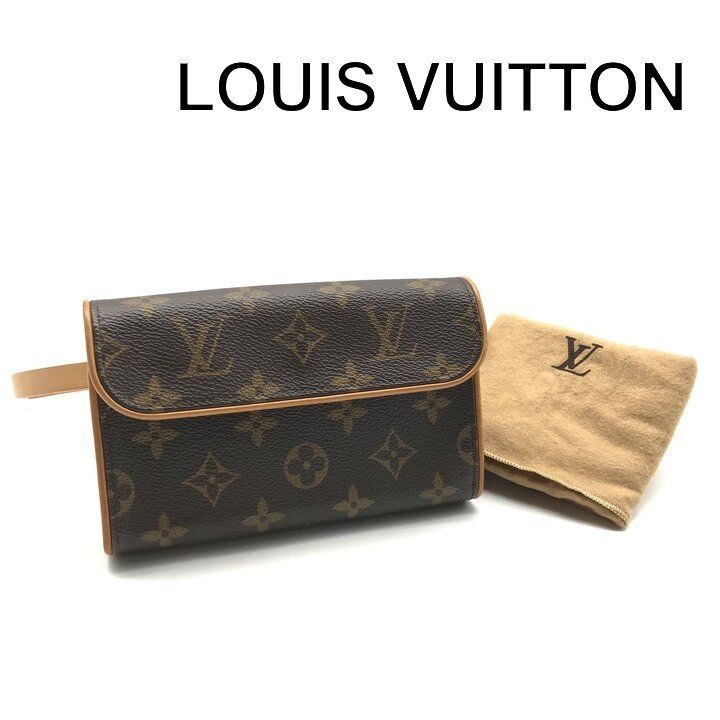 Louis Vuitton Pochette Florentine Monogram Belt Bag Leather Brown