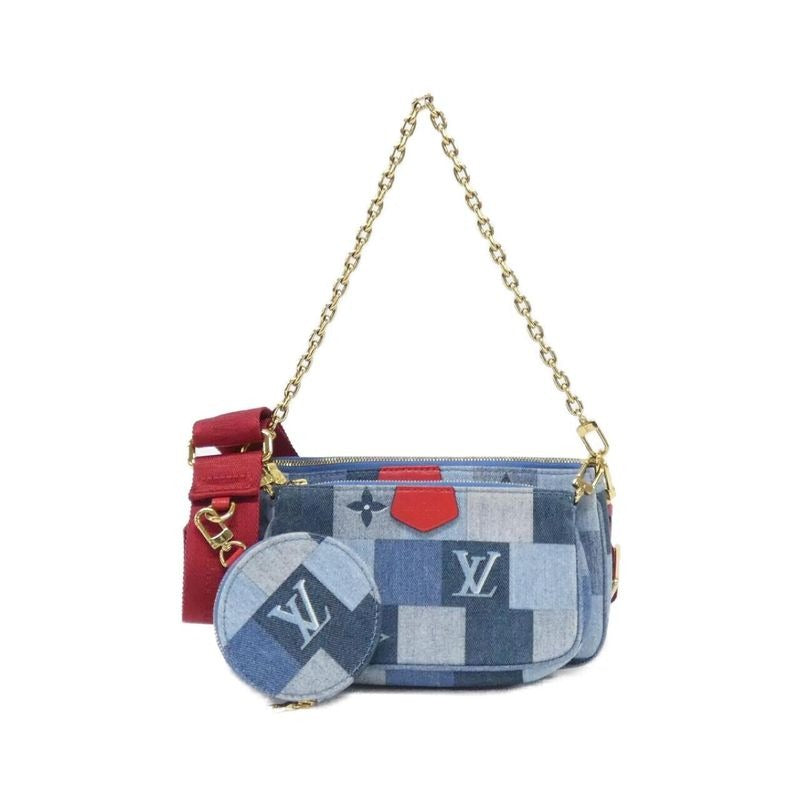 Louis Vuitton Denim Monogram Multi Pochette Accessory Shoulder Bag