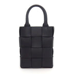 Bottega Veneta Shoulder Bag Cassette Mini Tote Black Lambskin Gold