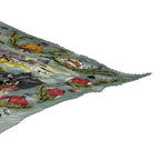 Hermes Scarf Pleated Silk Chantilly Racetrack Gray — view 5