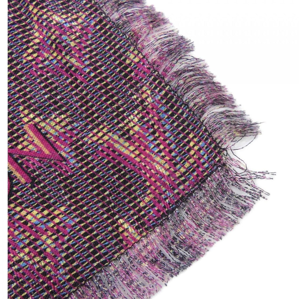 Louis Vuitton LV Pop Shawl Black Blue Yellow Purple — view 2