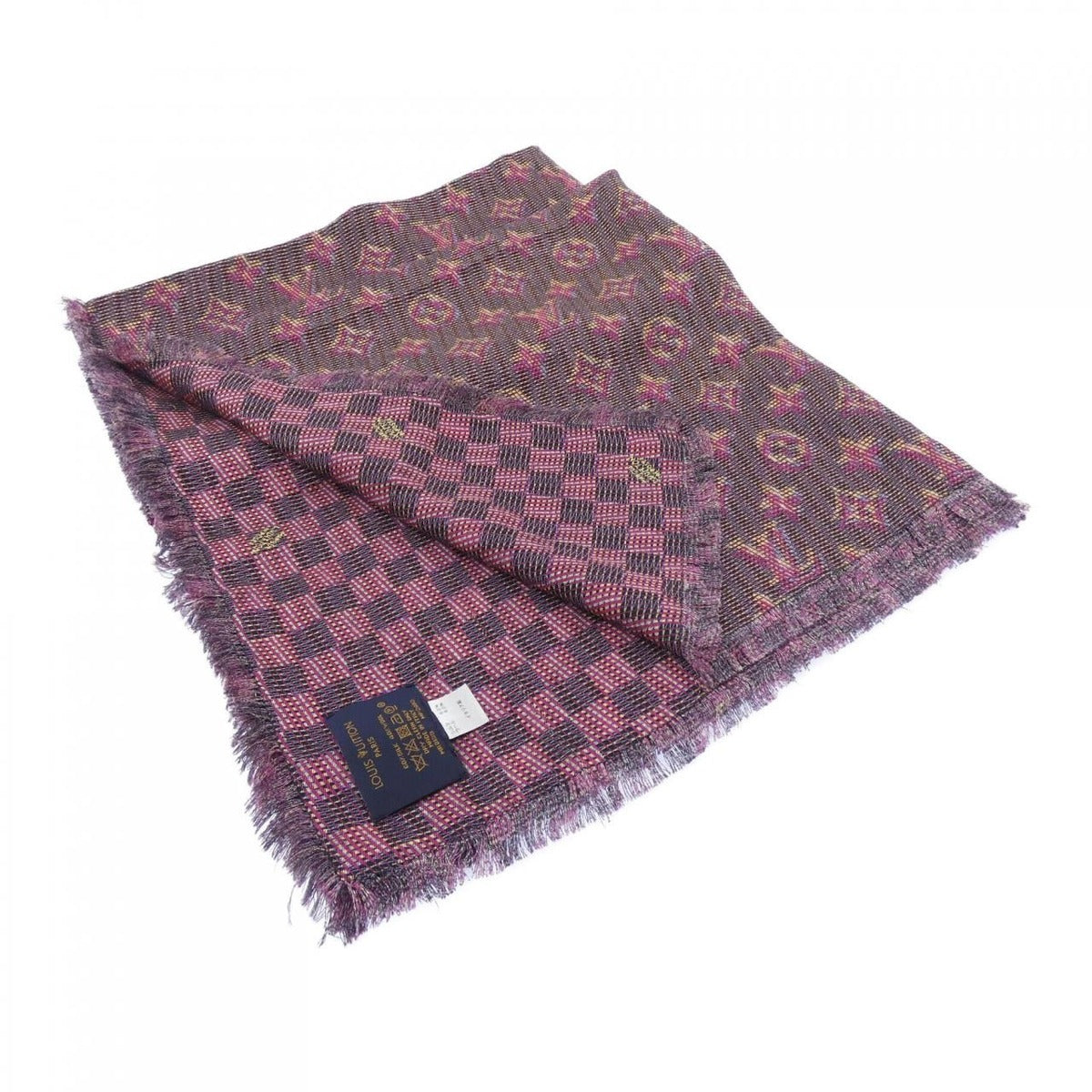 Louis Vuitton LV Pop Shawl Black Blue Yellow Purple